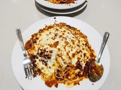 Spaghetti gratinée