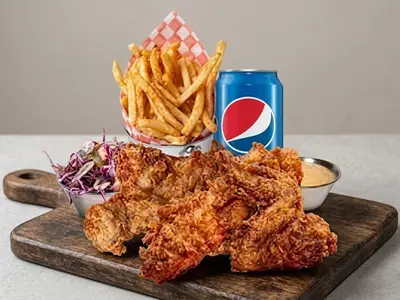 15 MCX + Frites + 2 Sauces + Pepsi